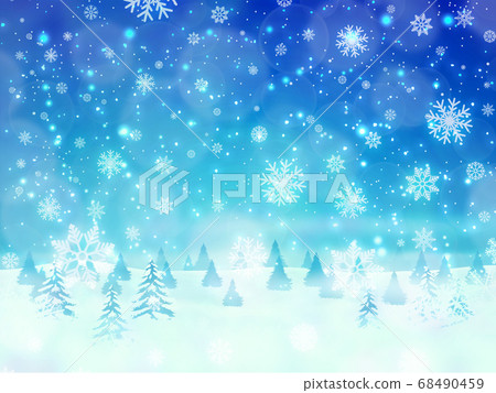 Snow scene 68490459