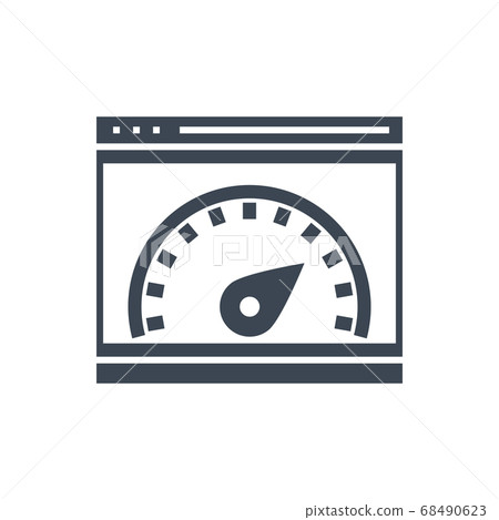 SEO performance Vector Glyph Icon 68490623