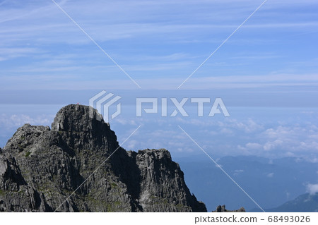 Mountaineers looking far from Gendarme Mountaineers looking far from Gendarme 68493026