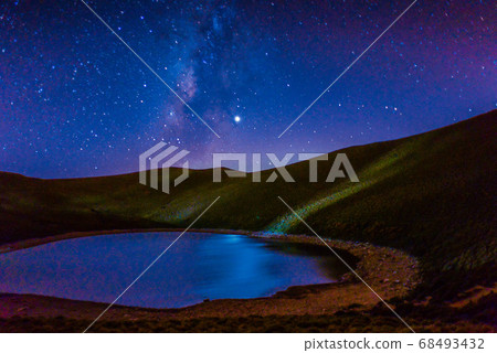 台灣高山湖泊-天使的眼淚 嘉明湖 星空 銀河 台灣高山湖泊-天使的眼淚 嘉明湖 星空 銀河 68493432