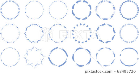 圓套包圍各種筆觸 圓套包圍各種筆觸 68493720