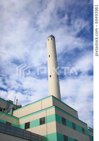 Blue sky and cleaning plant Blue sky and cleaning plant 68493961