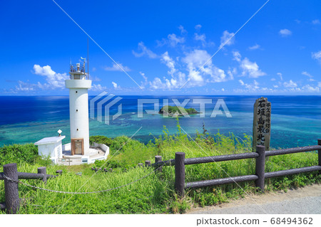 一個熱帶國家石垣島的圖片平崎的絕妙景色 一個熱帶國家石垣島的圖片平崎的絕妙景色 68494362