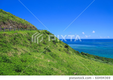A superb view of Hirakubosaki, an image of a tropical country Ishigakijima 68494369