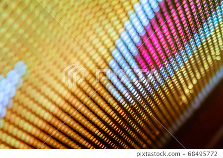 CloseUp LED blurred screen. LED soft focus 68495772