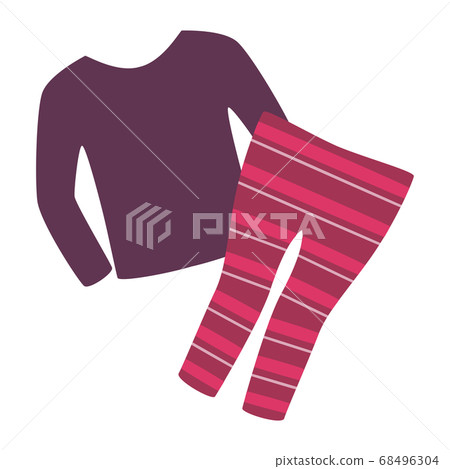 功能內衣的插圖穿著在衣服下。 68496304