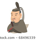 Tokugawa Iemitsu's illustration, a portrait of a great person from the Edo period, a historical person 68496339