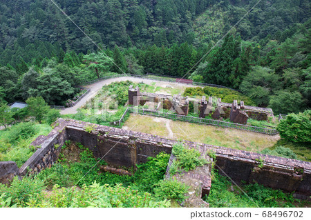 Besshi Copper Mine in the rain and fog 68496702