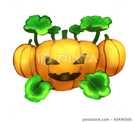 Ghost pumpkin field Ghost pumpkin field 68496806