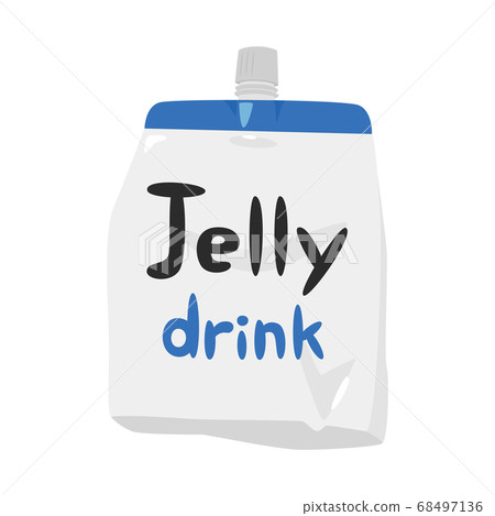 果凍類型為營養喝的飲料的例證。 68497136