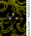 Pupil in golden wings 68500413