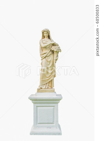 statue isolated on white background statue isolated on white background 68500833