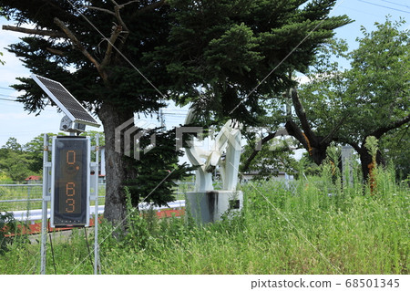 Futaba-gun Tomioka town street corner dosimeter 68501345