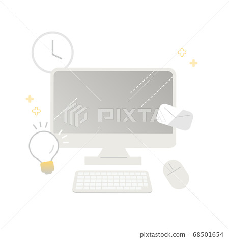 台式電腦矢量素材 68501654