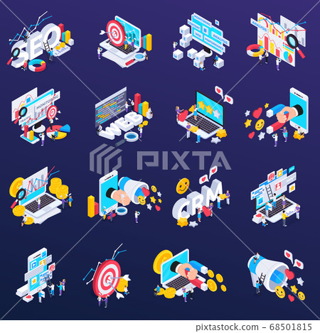 SEO Icons Set 68501815