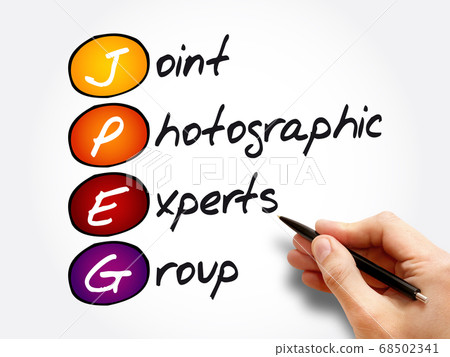 JPEG - Joint Photographic Experts Group acronym 68502341