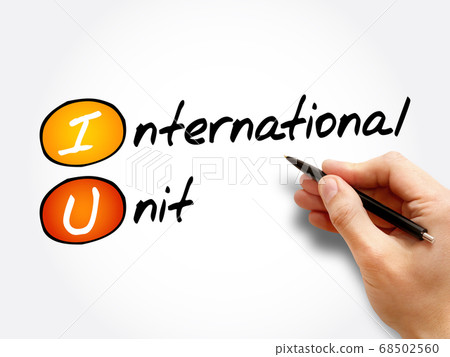 IU - International Unit acronym 68502560