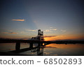 Bridge and sunset 68502893