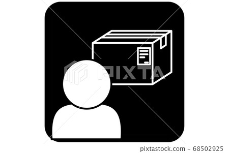 Icon illustration of delivery of goods Icon illustration of delivery of goods 68502925