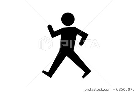 Icon to recommend walking to work - Stock Illustration [68503073] - PIXTA