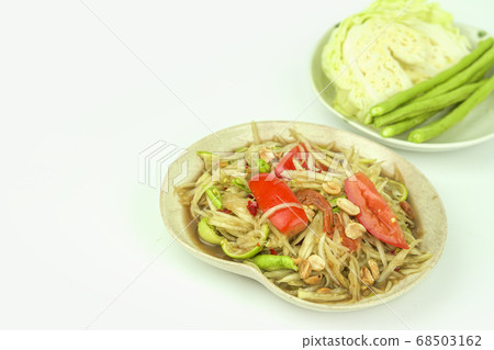 Papaya Salad, a popular food to eat in Thailand. Papaya Salad, a popular food to eat in Thailand. 68503162
