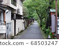 Back alley of hot spring town 68503247