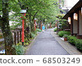 Alley of hot spring town 68503249