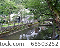 River flowing through hot spring town 68503252
