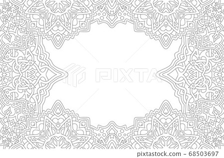 Fantasy rectangle border with white copy space Fantasy rectangle border with white copy space 68503697