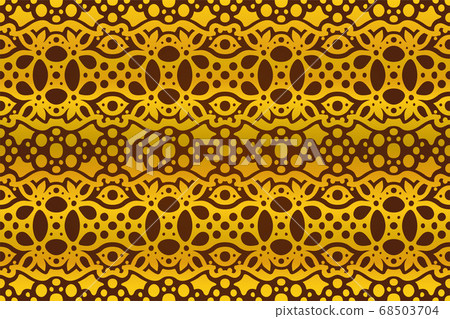 Golden seamless pattern on the purple background Golden seamless pattern on the purple background 68503704