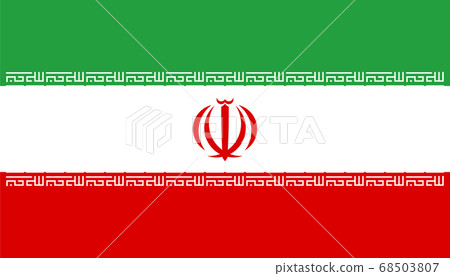 Flag of Iran Vector illustration Flag of Iran Vector illustration 68503807