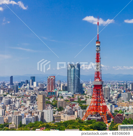 東京都市風景在春天 東京都市風景在春天 68506069