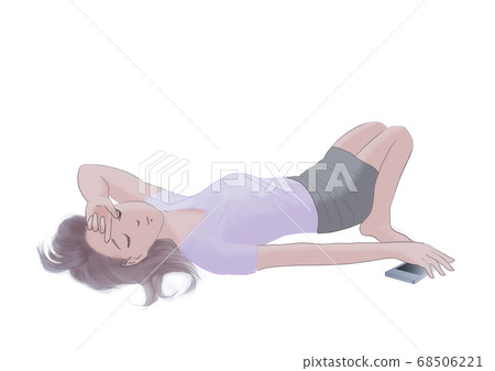 勞累，絕望或崩潰的女人 68506221