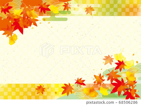 Autumn leaves background material 68506286