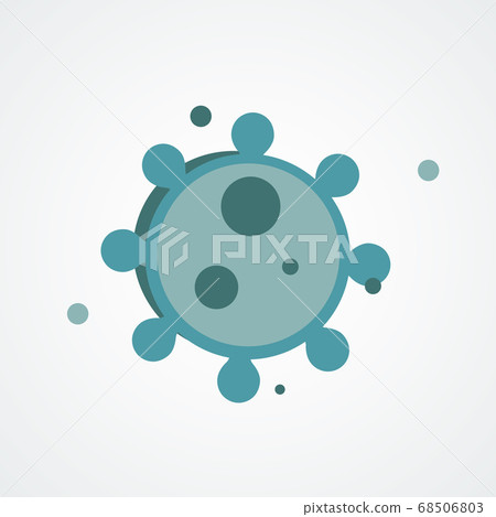 Abstract set with bacterial virus icon.... - Stock Illustration ...