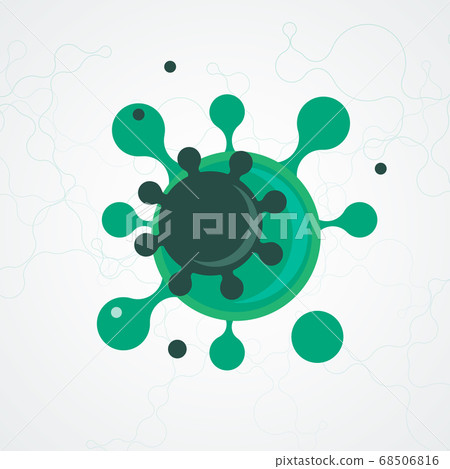 Coronavirus COVID-19 icon. Global pandemic alert. Vector illustration Coronavirus COVID-19 icon. Global pandemic alert. Vector illustration 68506816