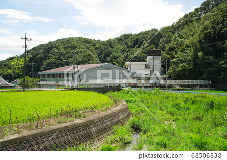 [Closed school] Former Okayama City Takada Elementary School Midsummer landscape taken from north side Kita Ward, Okayama City, Okayama Prefecture 68506838