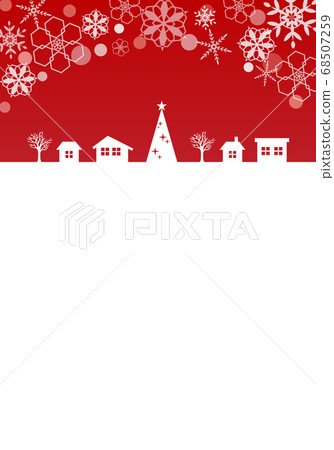 冬季城市景觀雪花 68507259