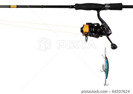 Spinning rod, reel and fishing baits 68507624