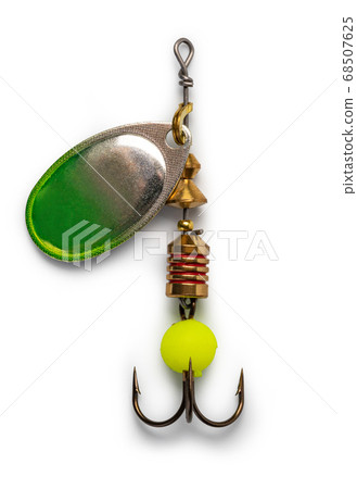 Fishing lure on white 68507625
