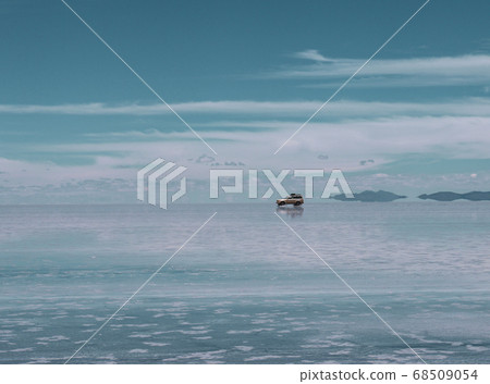 Vehicle tours for salt flats in Salar de Uyuni desert in Bolivia Vehicle tours for salt flats in Salar de Uyuni desert in Bolivia 68509054