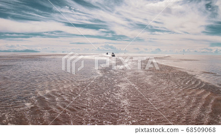 Vehicle tours for salt flats in Salar de Uyuni desert in Bolivia 68509068