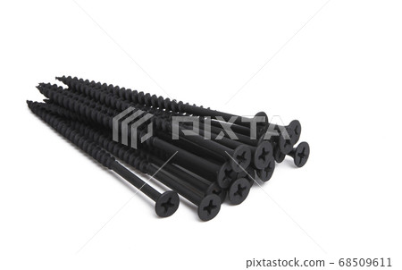 wood screw isolated 68509611