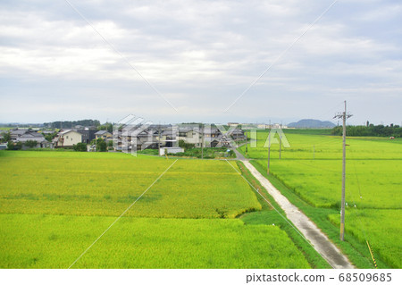 Scenery from the window of Lake Biwa Line from Ishiyama Station to Maibara Station 68509685