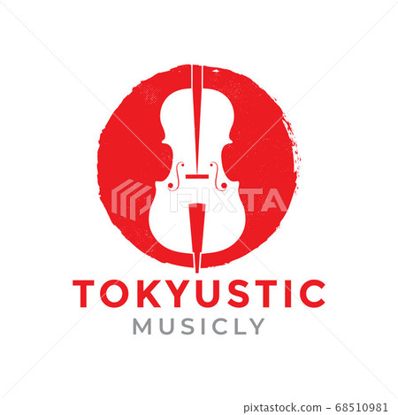 Japan music logo design 68510981