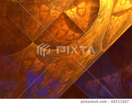 雅緻的分形圖像，古銅色 68511087