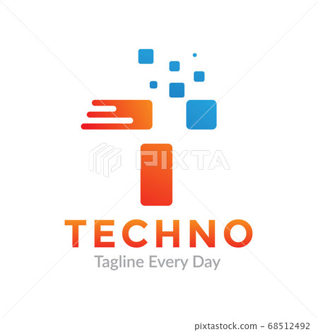 letter T for technology logo designs letter T for technology logo designs 68512492