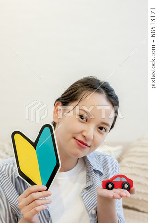 Young woman complaining about road safety Young woman complaining about road safety 68513171
