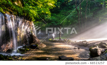 Shiraito Falls (Karuizawa) in Ghibli style 68513257