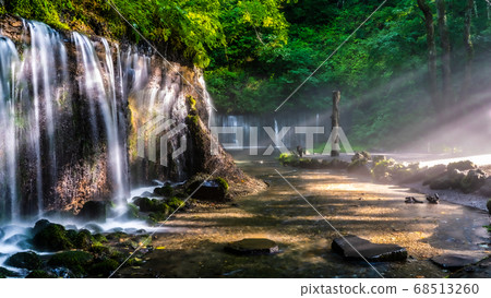 Shiraito Falls (Karuizawa) in Ghibli style 68513260